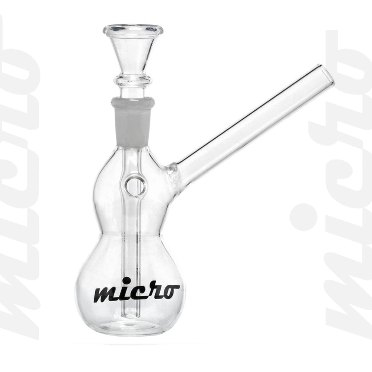 Micro Glass Bong - H.14cm - Socket:14.5mm (Small)