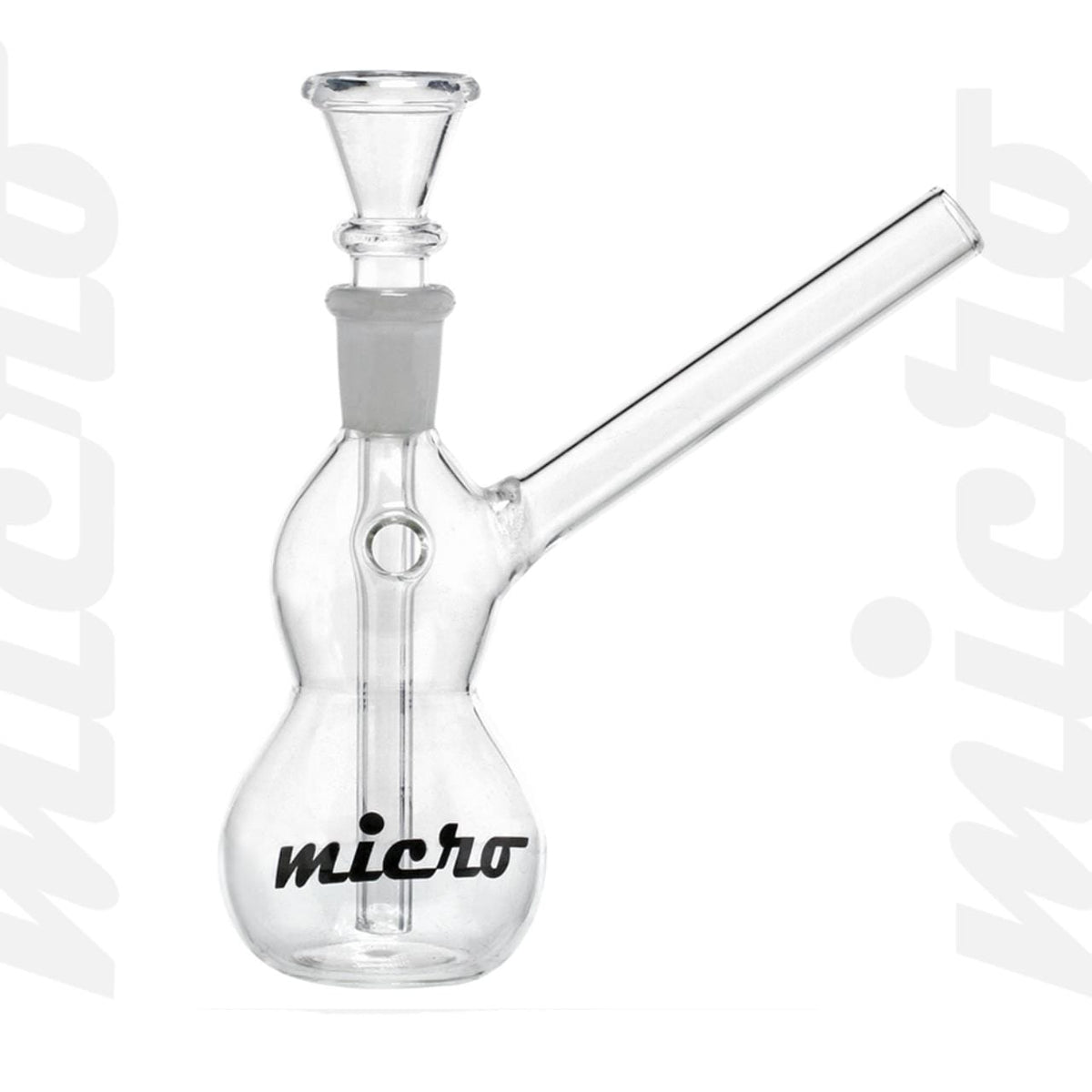 Micro Glass Bong - H.14cm - Socket:14.5mm (Small)