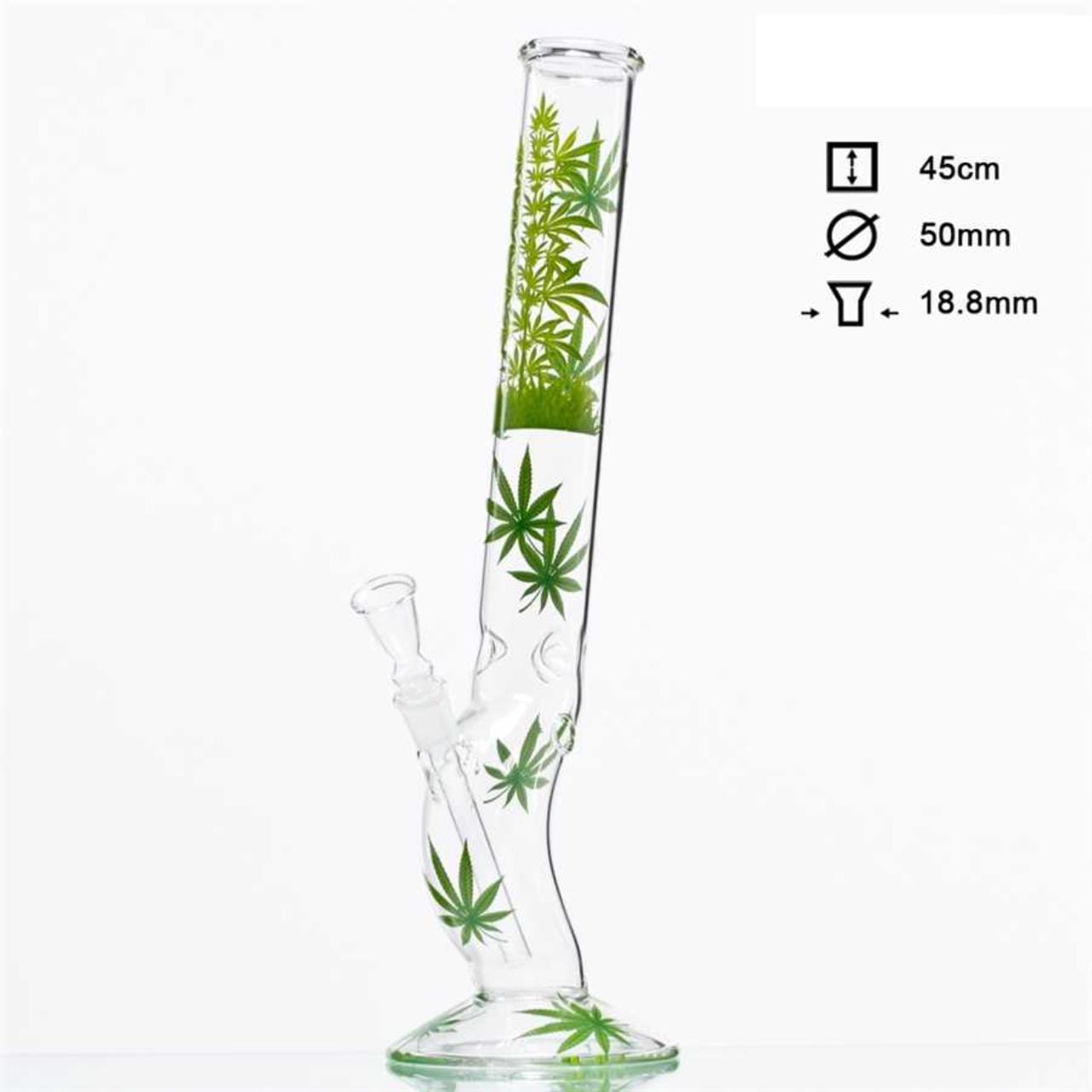Leaf Jhari Beaker Glass ICE Bong