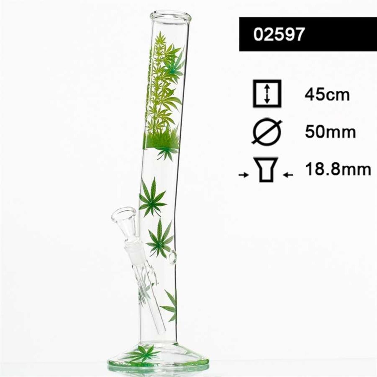 Leaf Jhari Hangover Glass Bong  H:45cm Ø:50mm