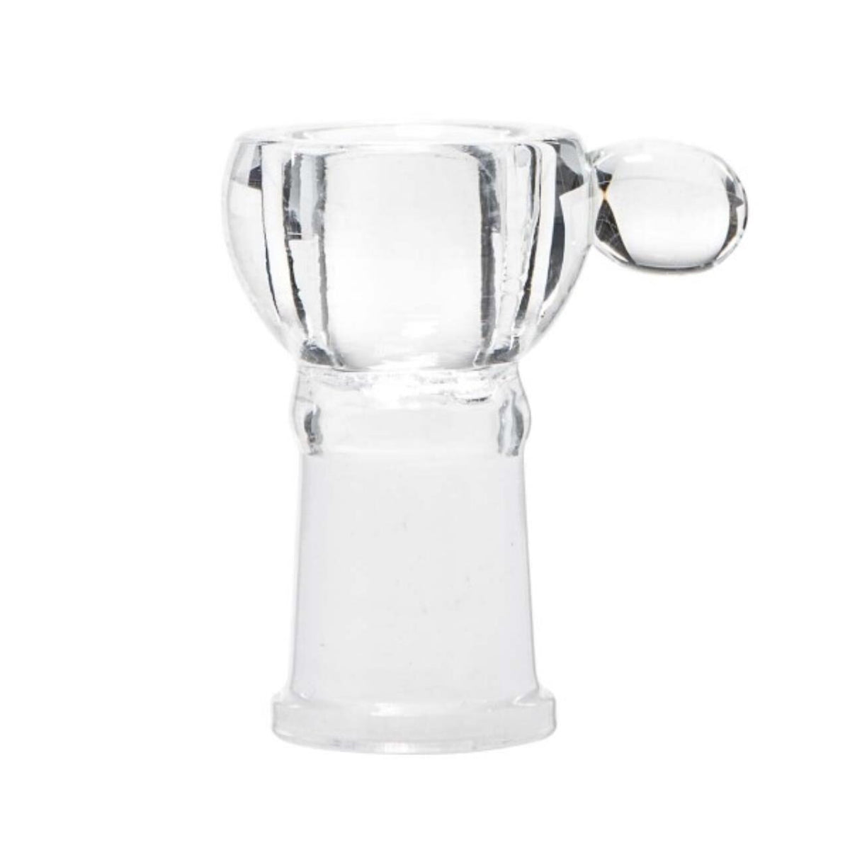 Glasschale mit weiblicher Fassung und Glasperle, 18.8mm
