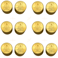 Grinder Goldbar 4 teilig 40mm 12 Stk.