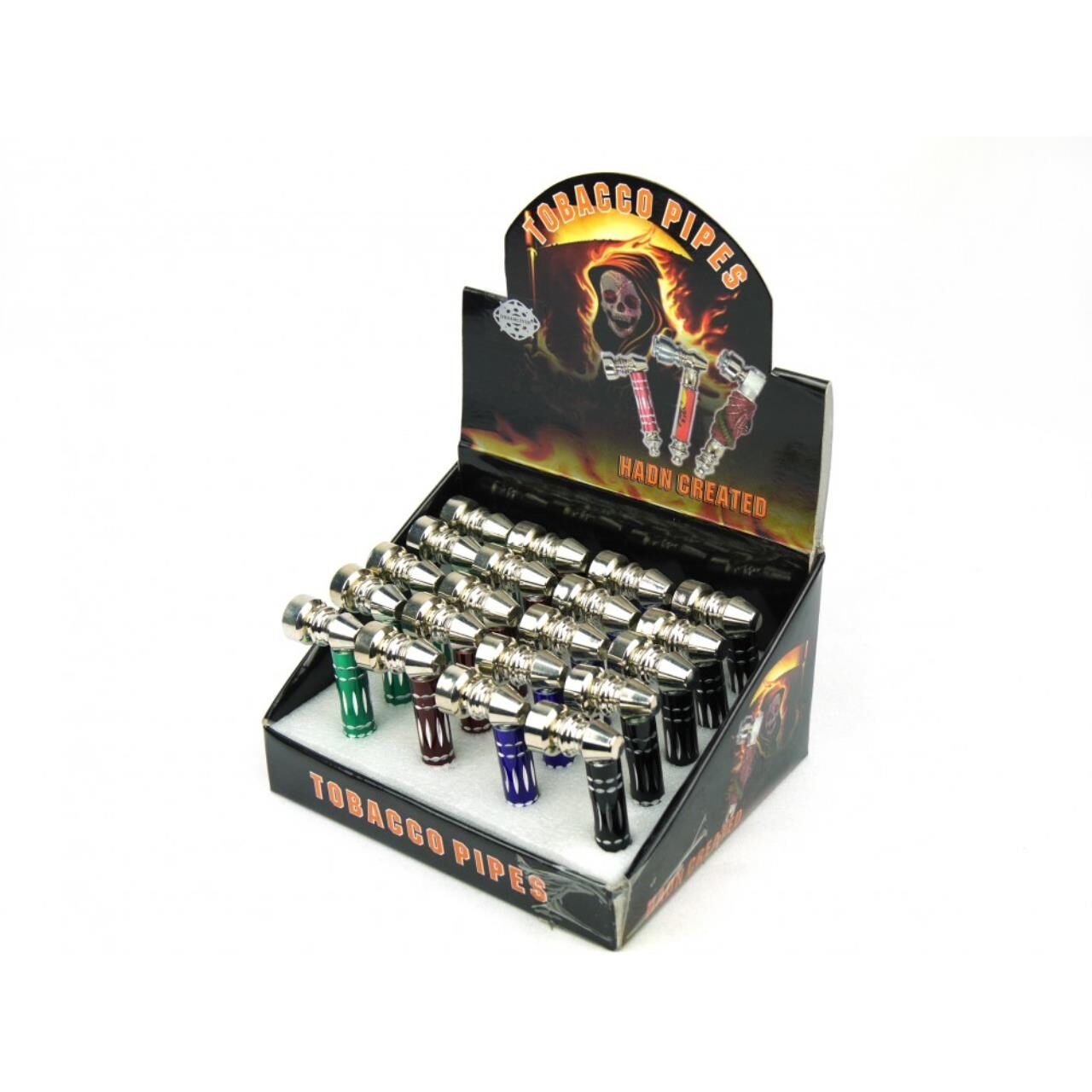 Hand Crafted Metal Pipes 24 Stk.