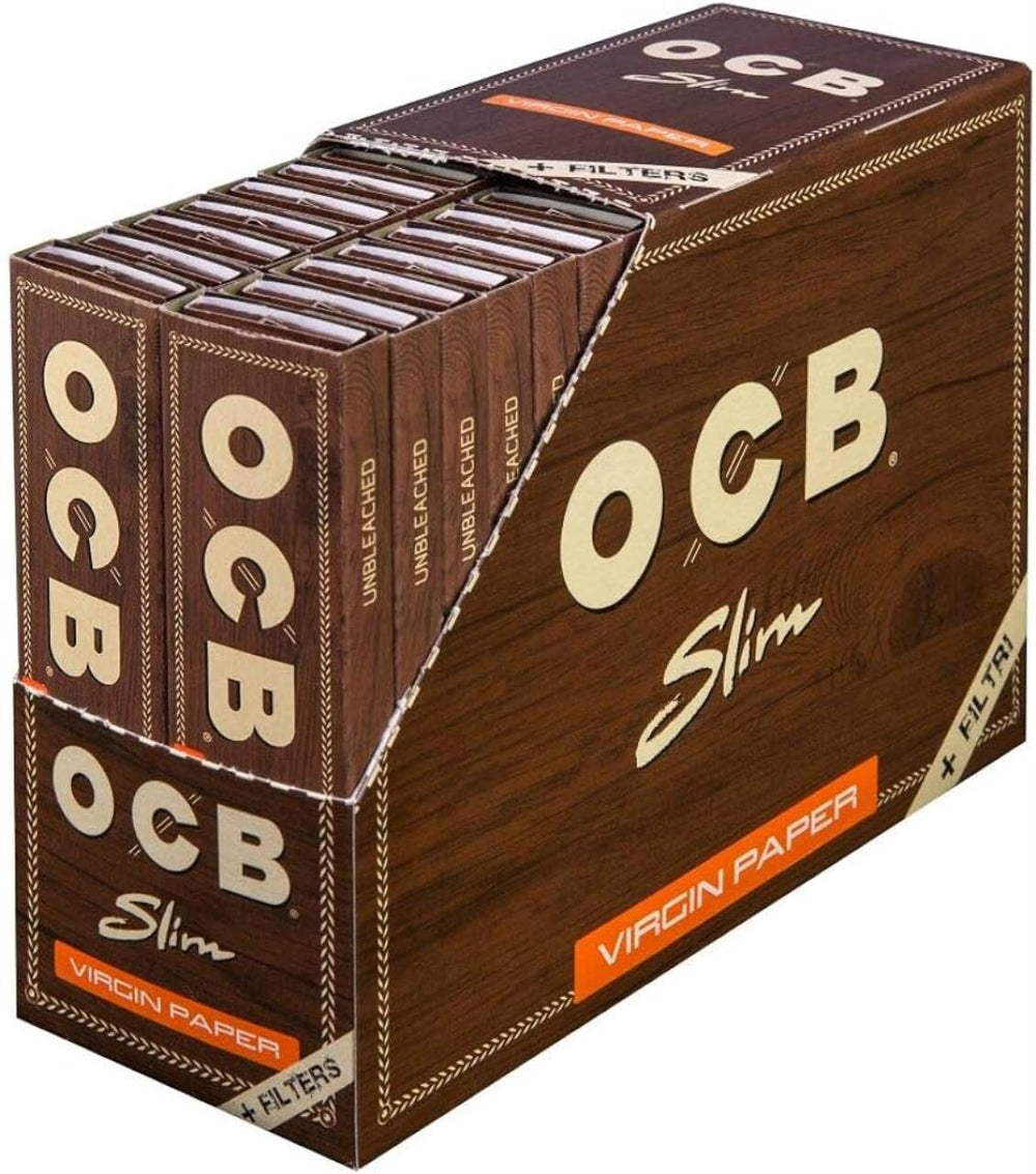 OCB Slim Virgin Unbleached + Filter (32)