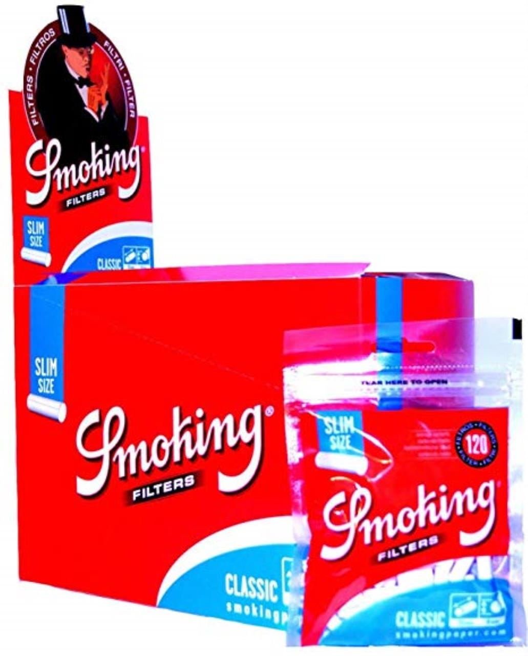 Smoking Slim Filter Blue (30x120)
