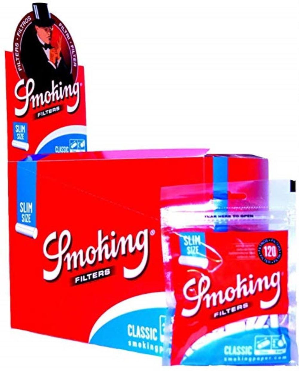 Smoking Slim Filter Blue (30x120)