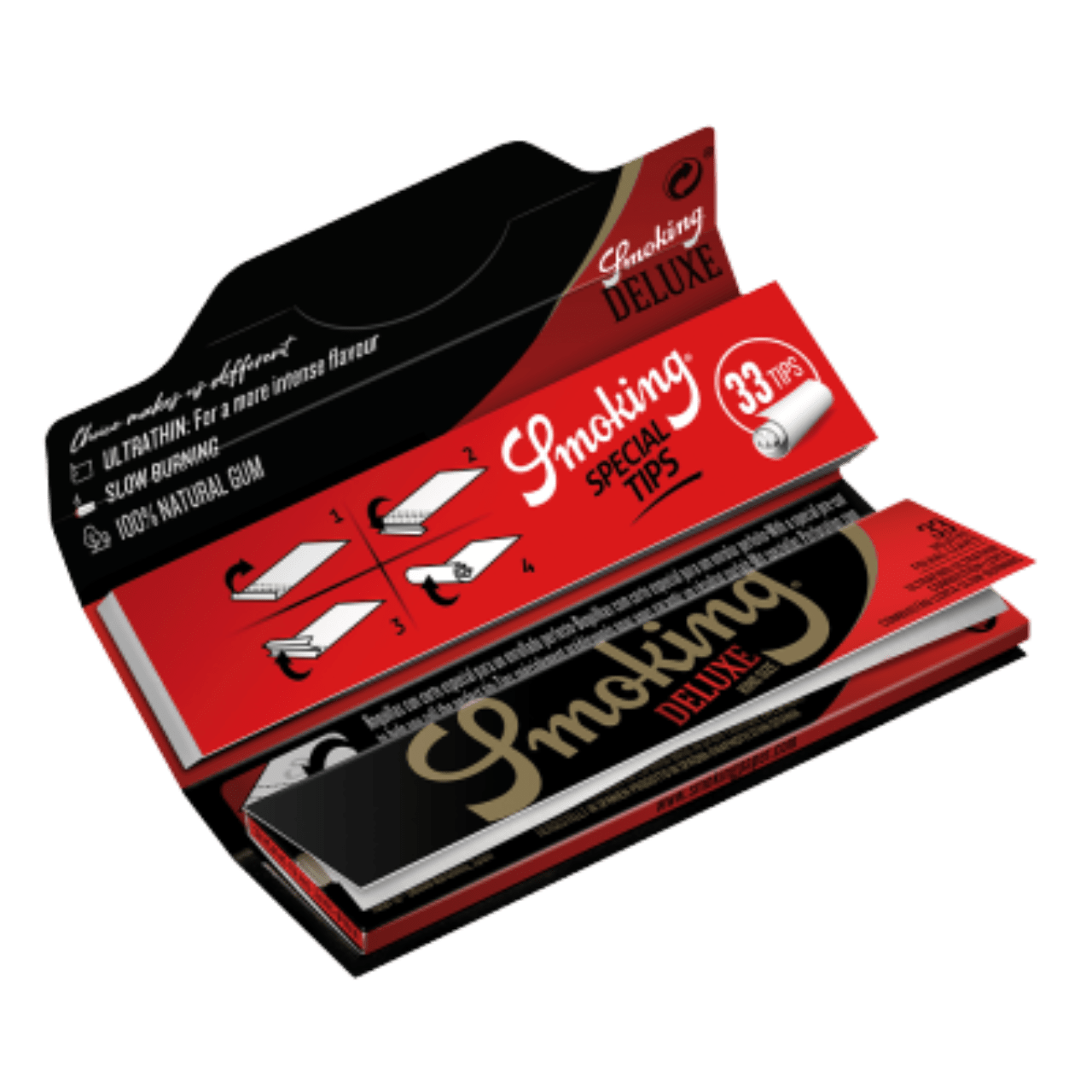 Smoking Deluxe King Size + Tips, 33 x 33