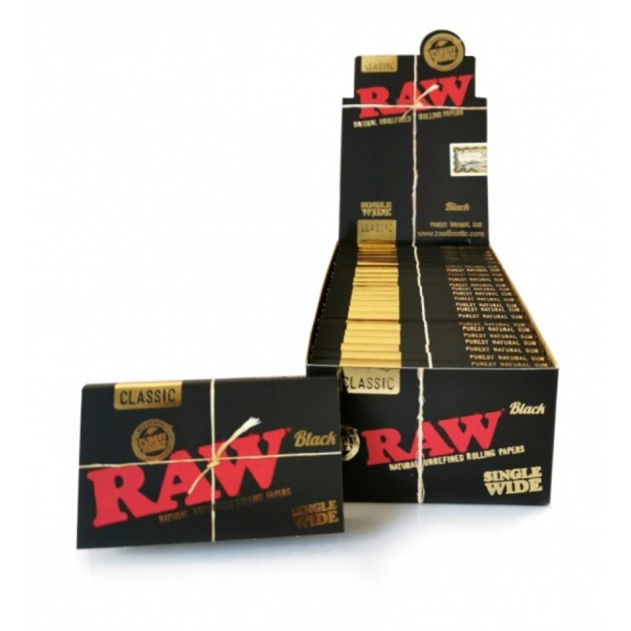 RAW Black Unrefined Double Window 25 Stk.