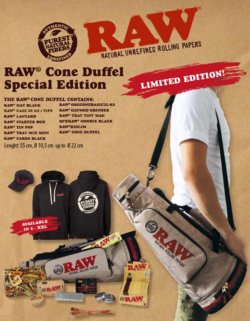 RAW Cones Duffel Special Edition Size S