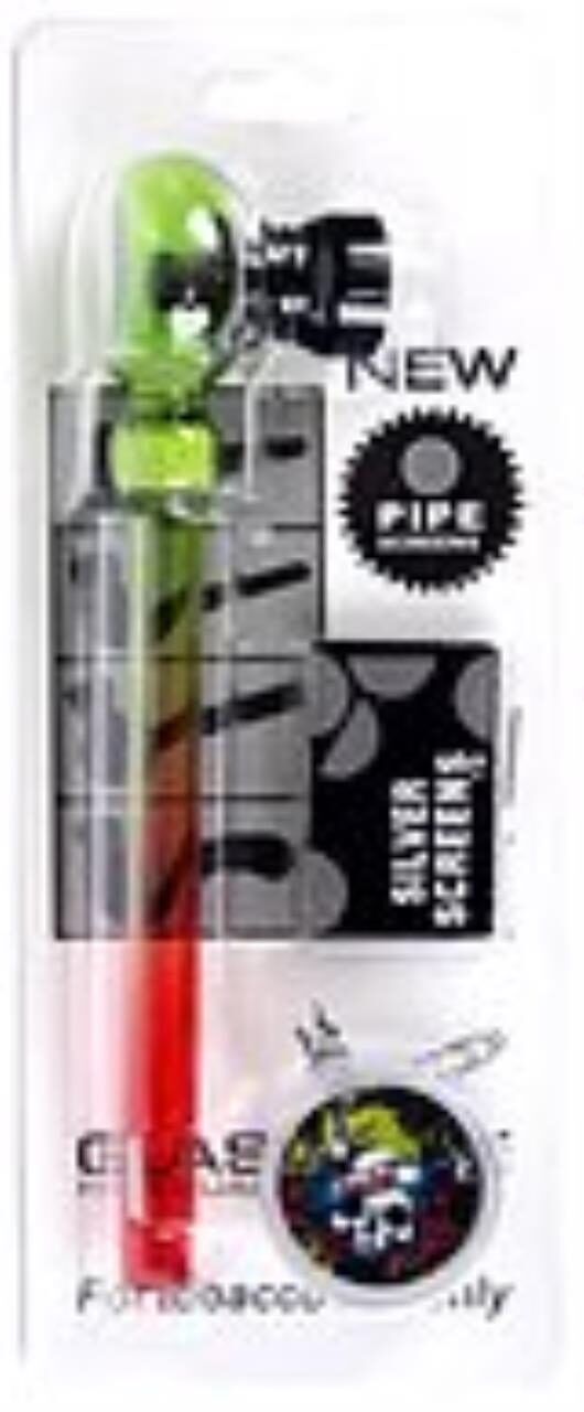 Weed Pipe Glas + Plasticgrinder Bunt 12 Stk.r 12 Stk.