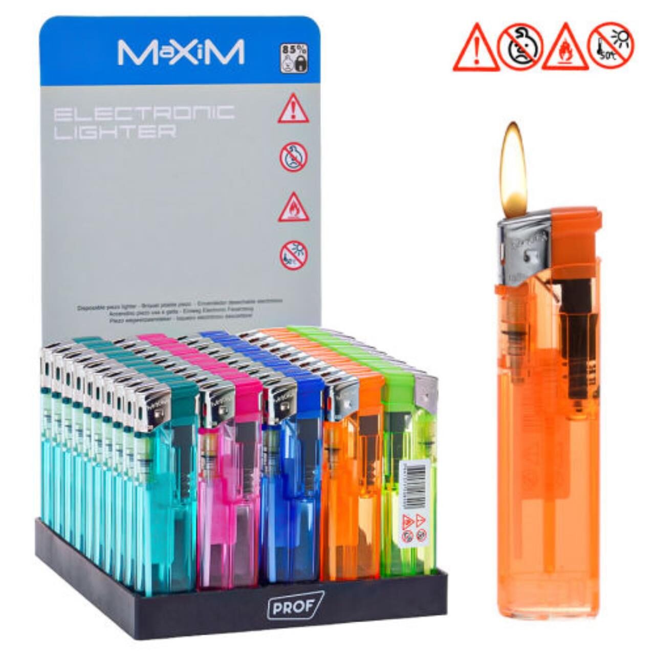 Maxim Refillable Zen Transparent With Barcode 50 Stk