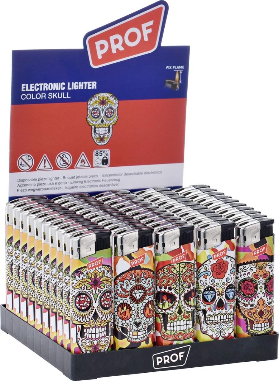 Prof New Dff Colour Skulll Lighter 50 Stk