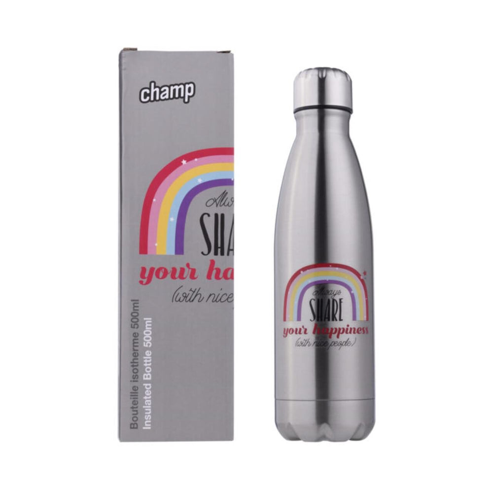 CHAMP Insulated Bottle 500ml Rainbow