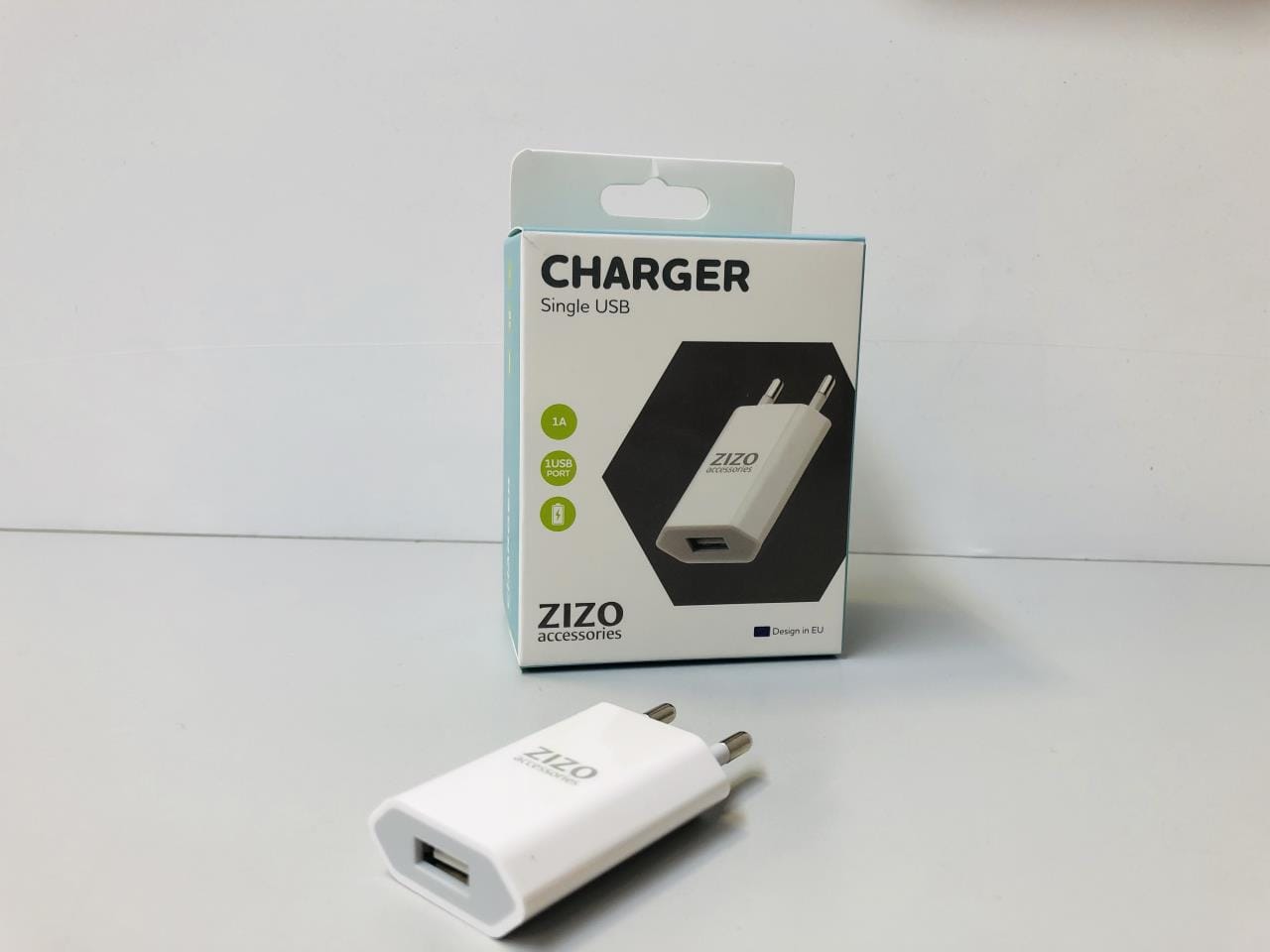 Euro Wall Charger - 1 USB Port - 1A