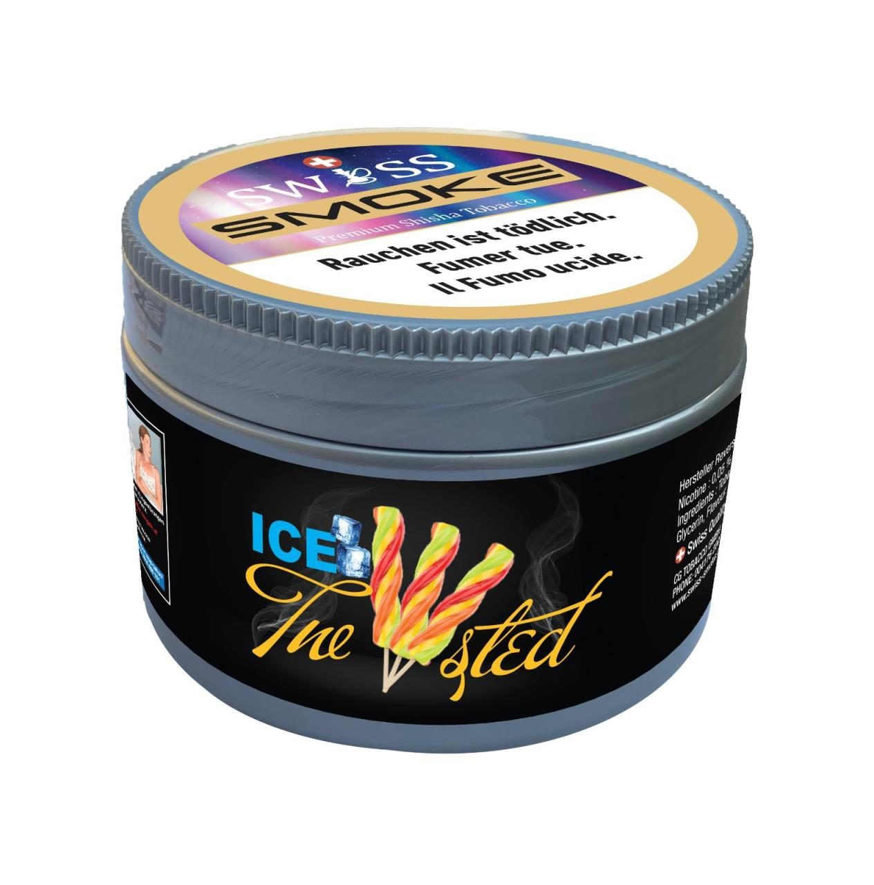 Swiss Smoke Shisha Tabak - Ice Twisted 200g