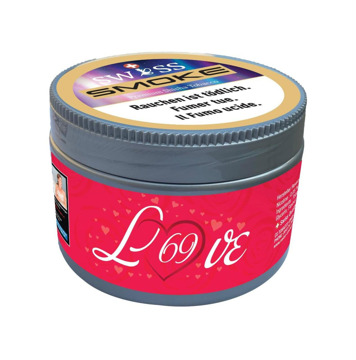 Swiss Smoke Shisha Tabak - Love 69 200g