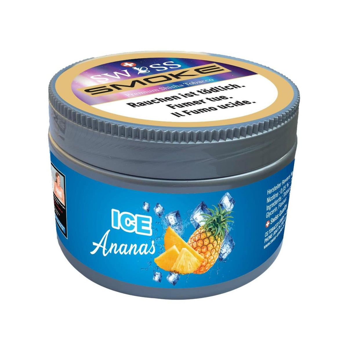 Swiss Smoke Shisha Tabak - Ice Ananas 200g