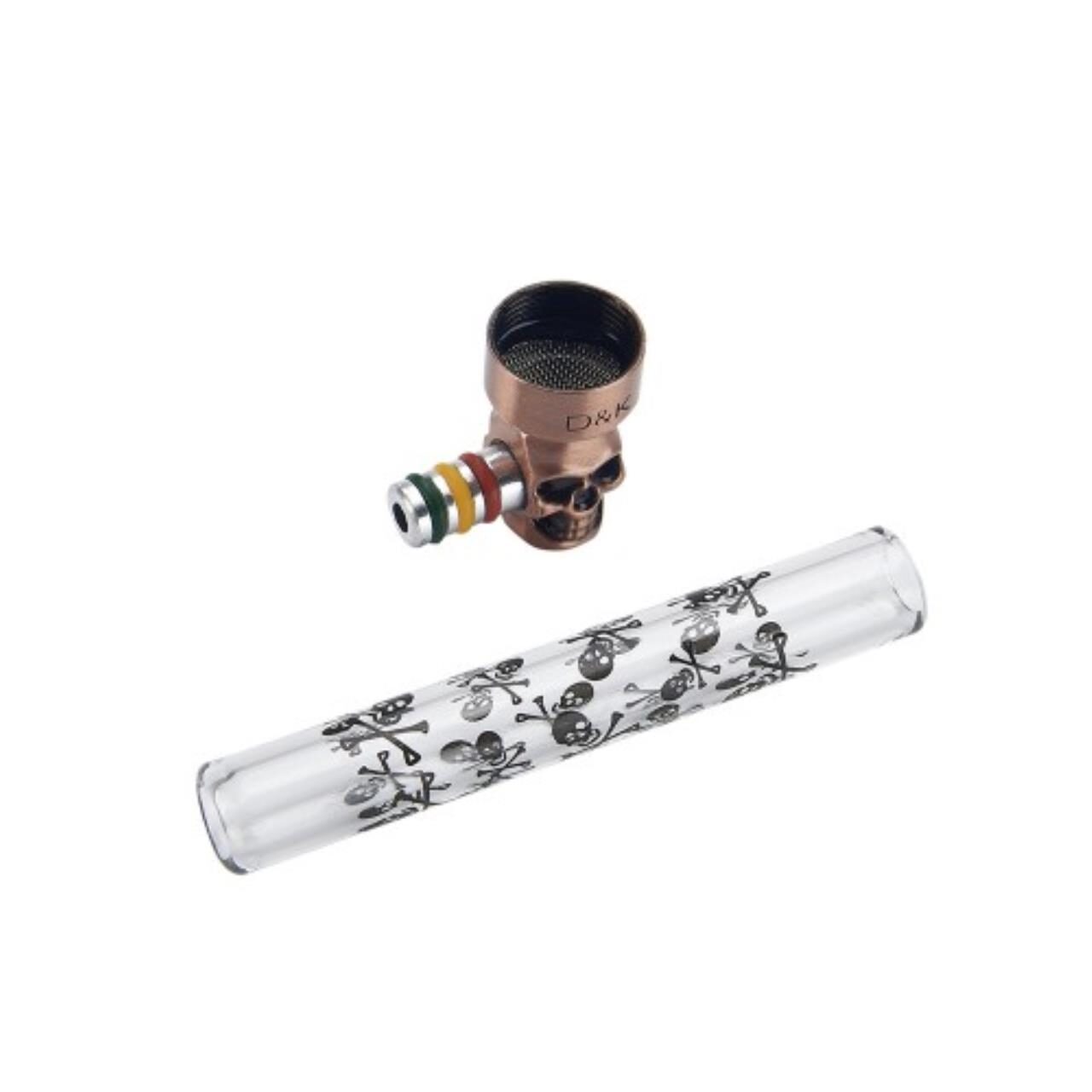 CHAMP High Skull Glass and Metal Pipe,15 Stk
