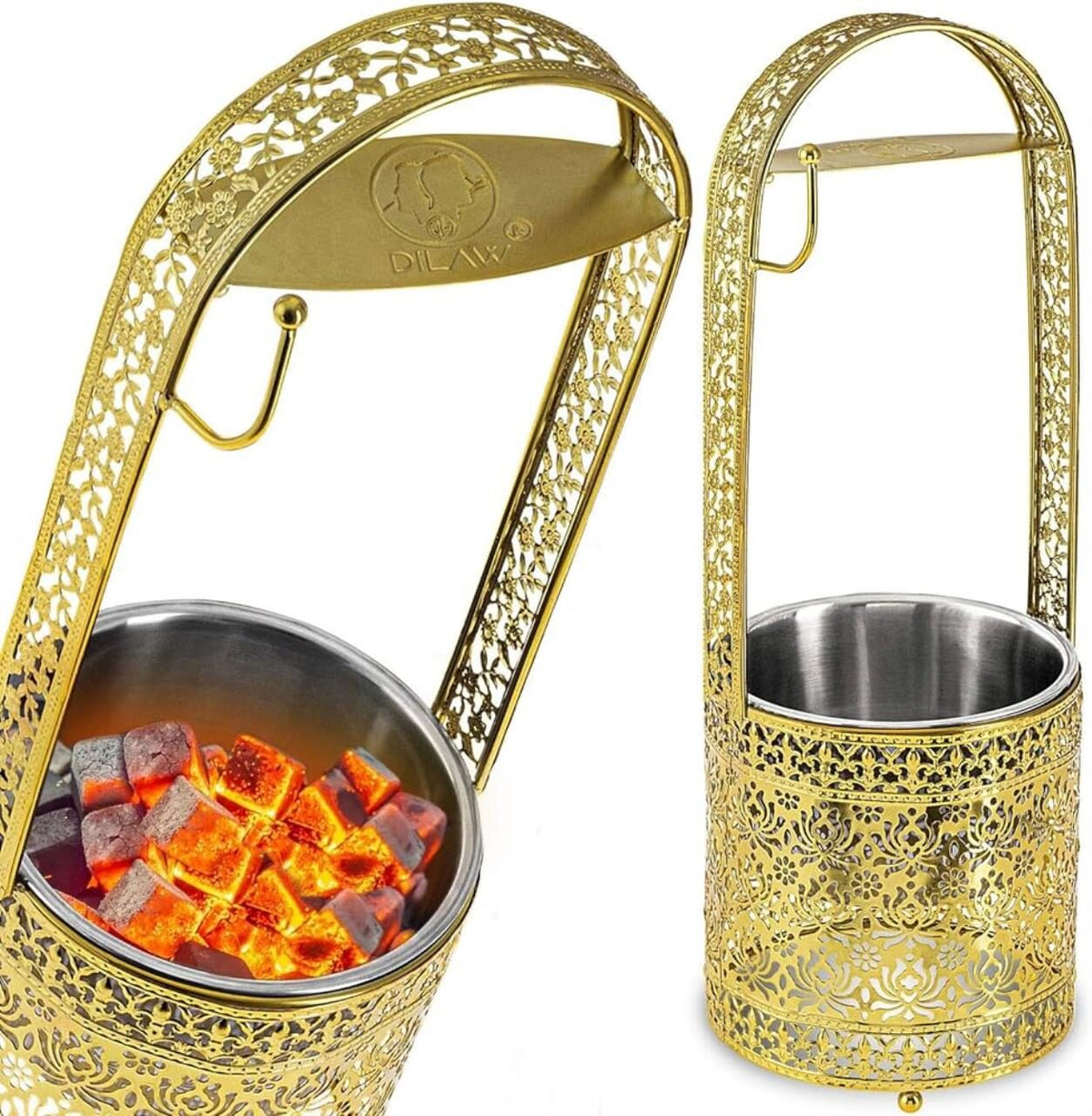 Kohlebehälter Gold Gross