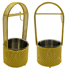 Kohlebehälter Gold Mittel