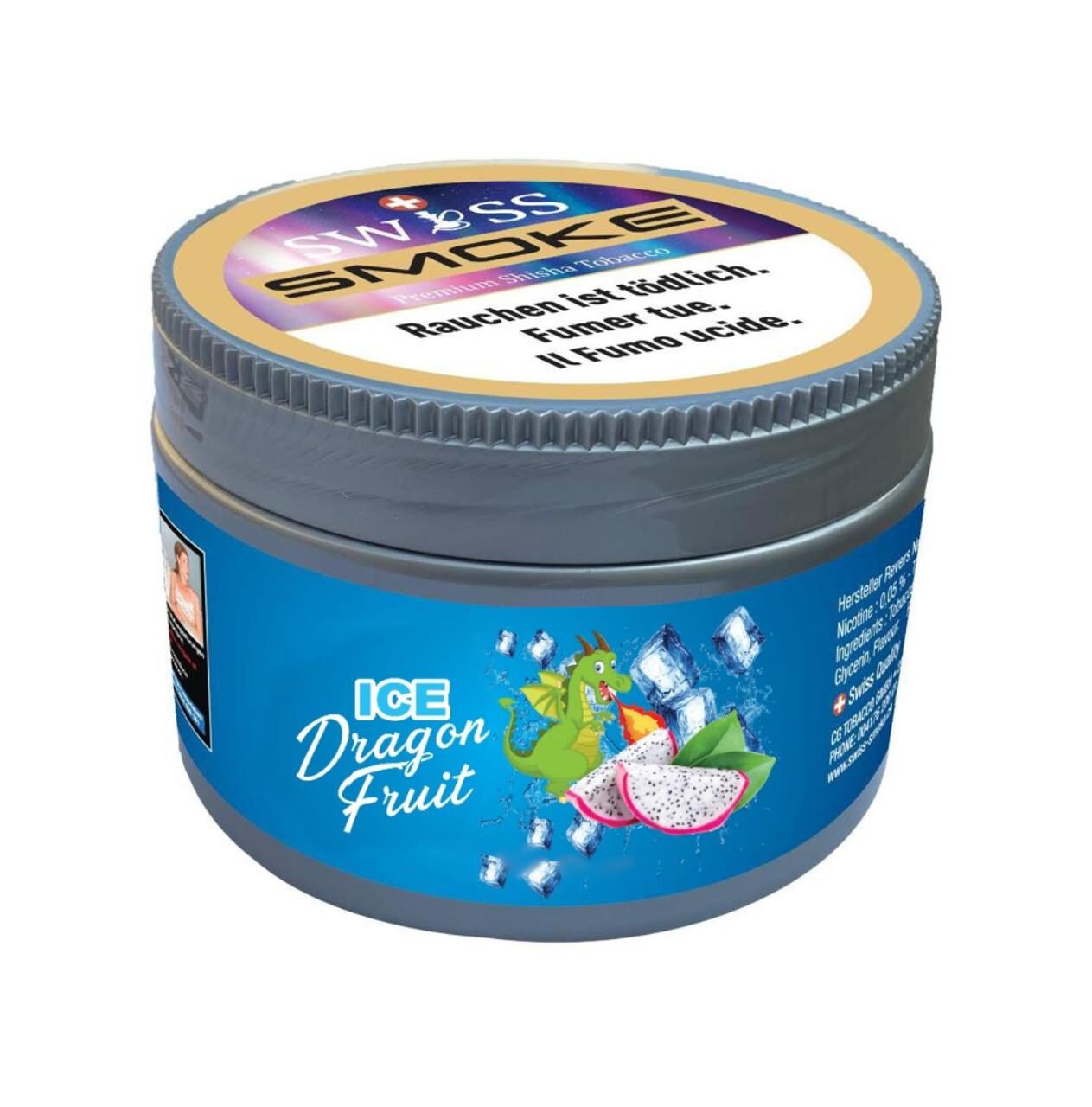 Swiss Smoke Shisha Tabak - Ice Dragon Fruit  100g