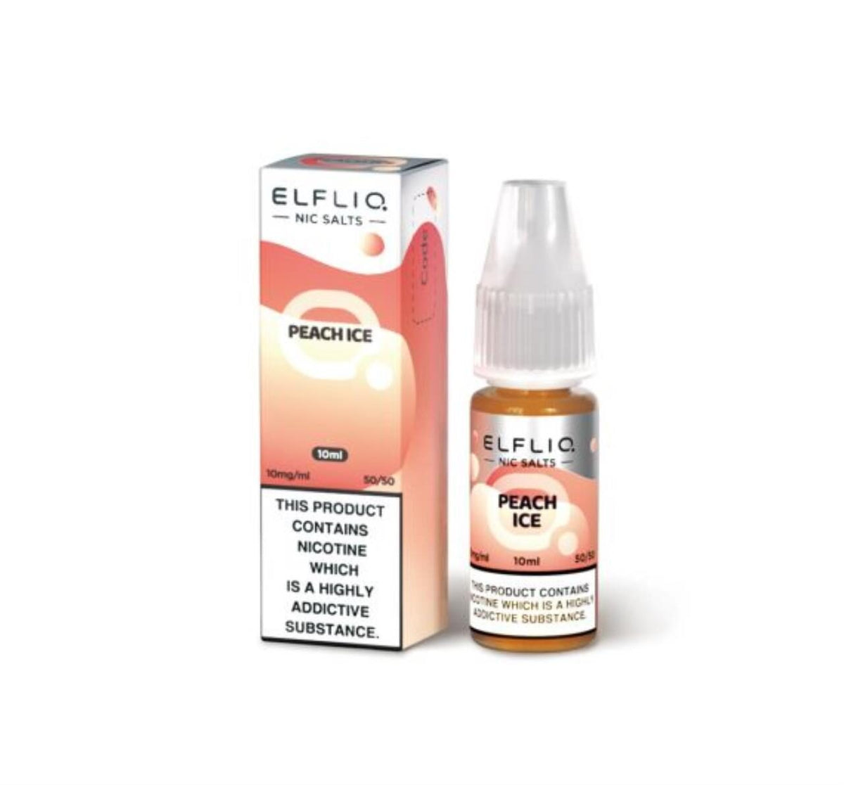 ELFBAR ELFLIQ - Peach Ice 10mg 10x10ml