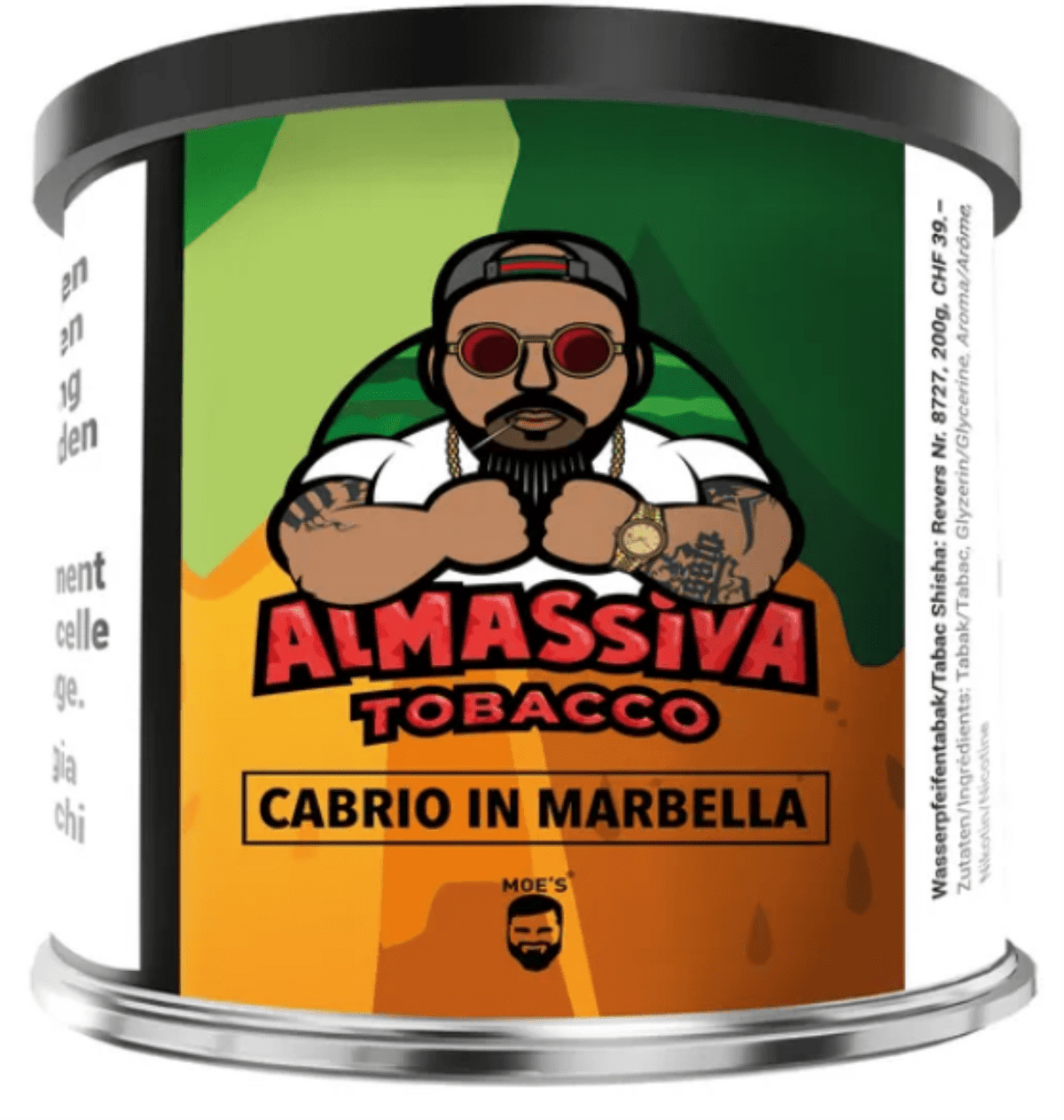 Al Massiva Shisha Tabak - Cabrio in Marbella 200g