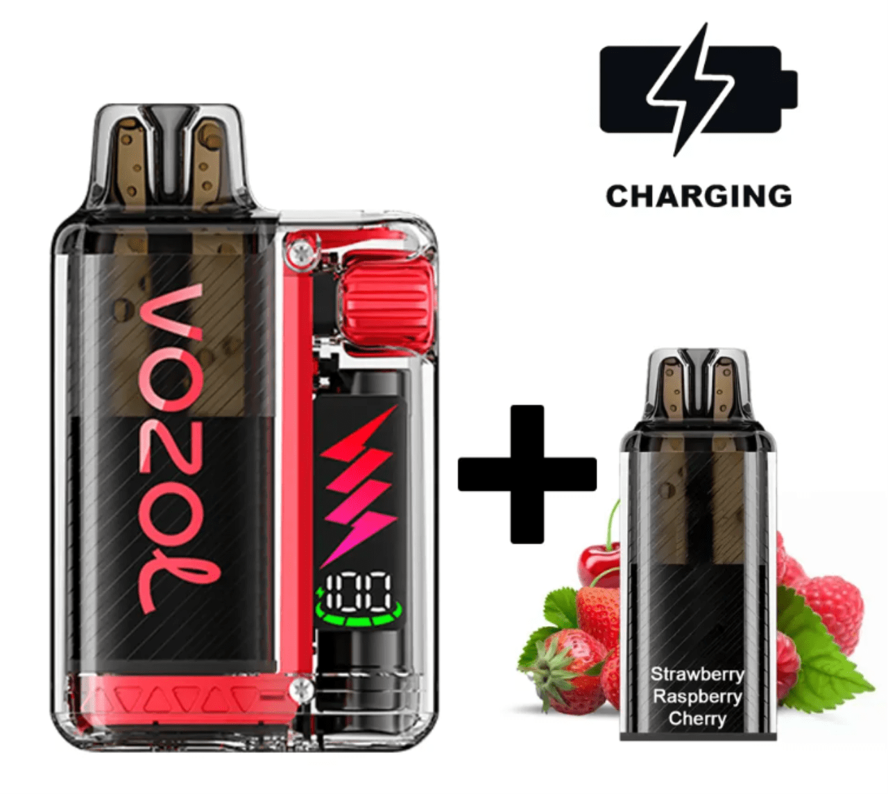 VOZOL VISTA PLUG  Starter Kit 20mg/ml - Strawberry Raspberry Cherry