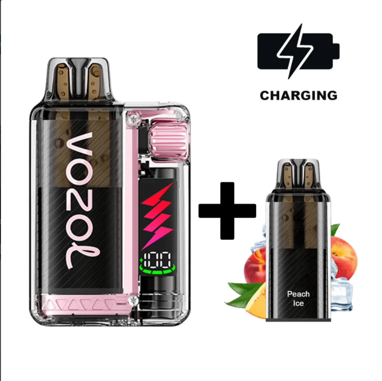 VOZOL VISTA PLUG  Starter Kit 20mg/ml - Peach Ice
