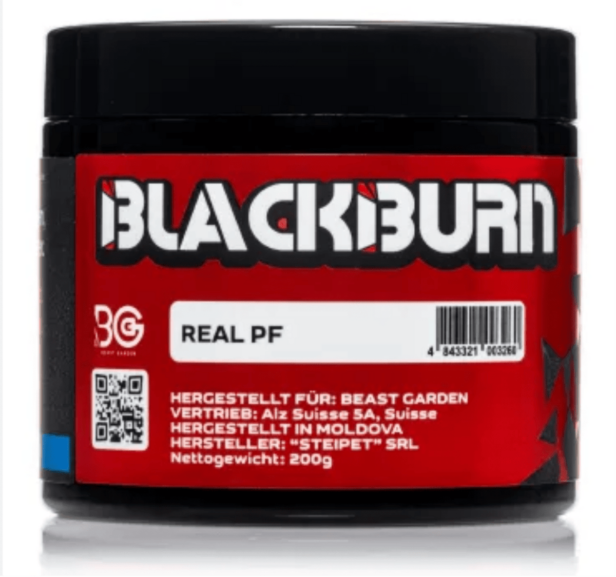 Blackburn Shisha Tabak - Real PF 200g