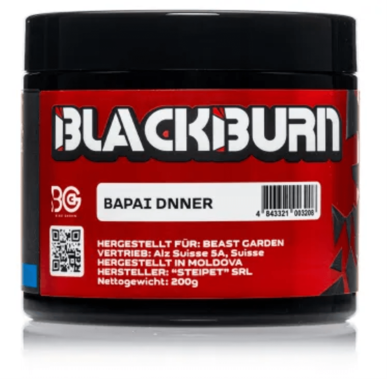 Blackburn Shisha Tabak - Bapai Dnner 200g