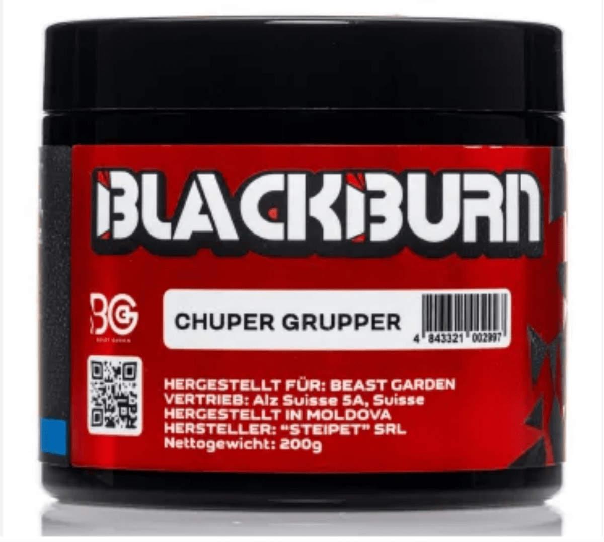 Blackburn Shisha Tabak - Chuper Grupper 200g