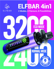 ELFBAR 4in1 Kit Berry Edition - Blueberry,Blueberry Sour Raspberry,Strawberry ICE,Strawberry Kiwi 5