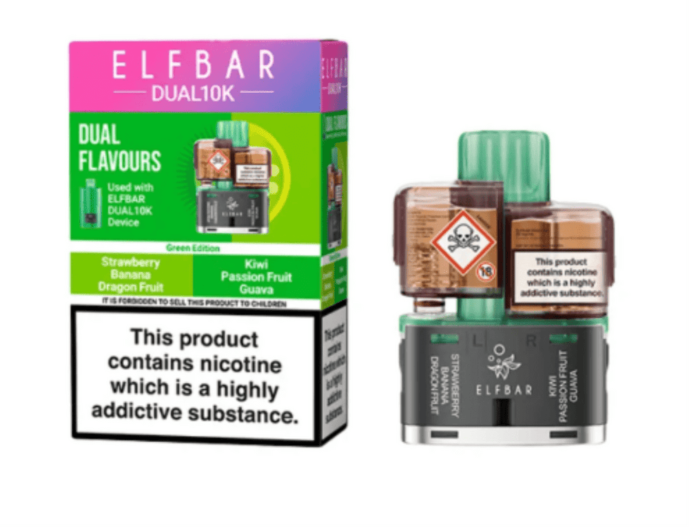ELFBAR Dual 10K Pod - Green  Edition
