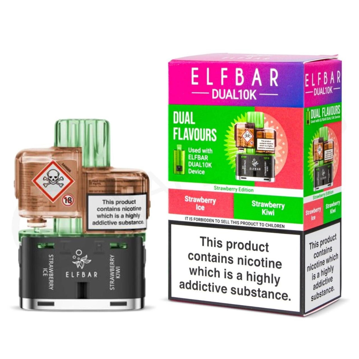 ELFBAR Dual 10K Pod - Strawberry  Edition