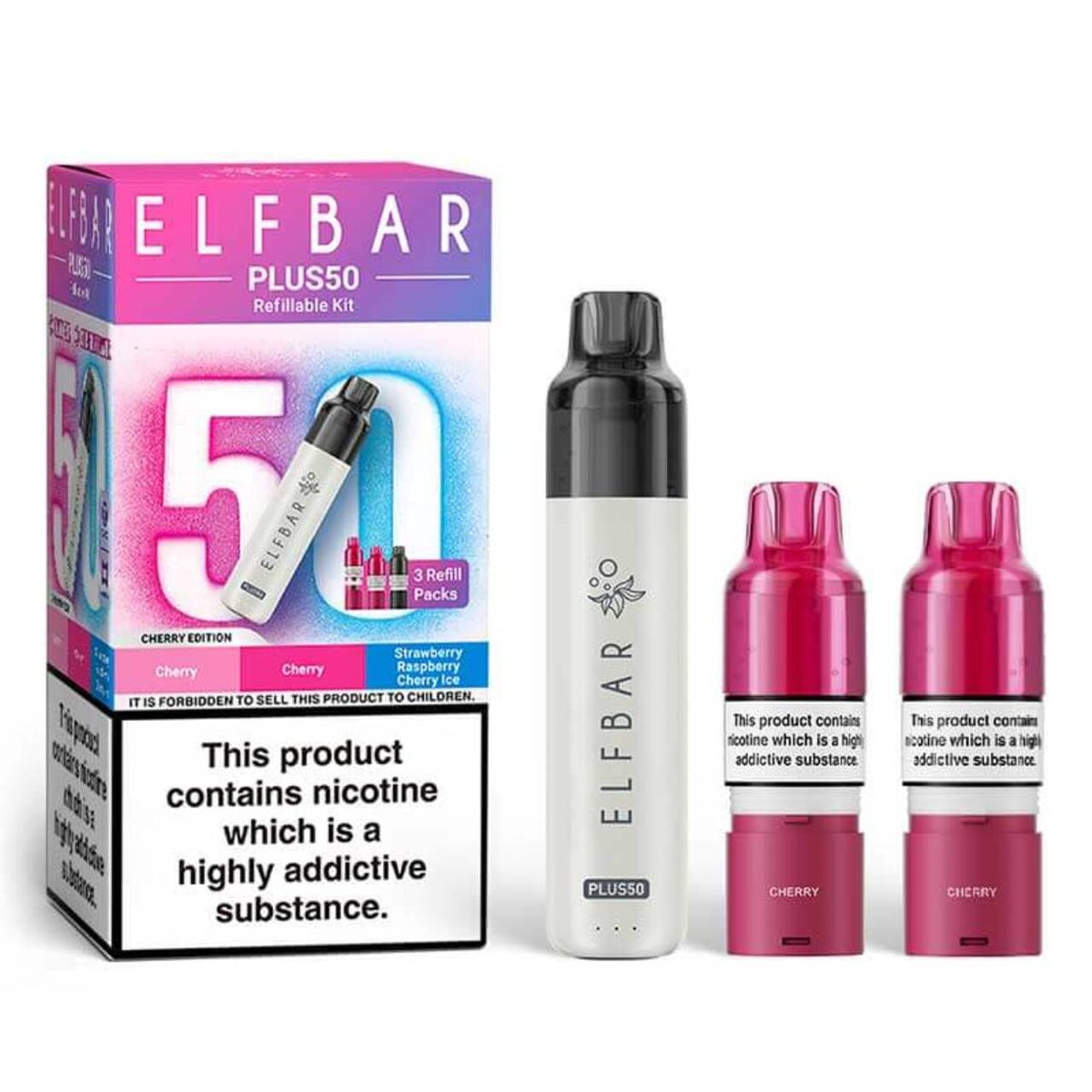 ELFBAR Plus50  Starter Kit - Cherry  Edition