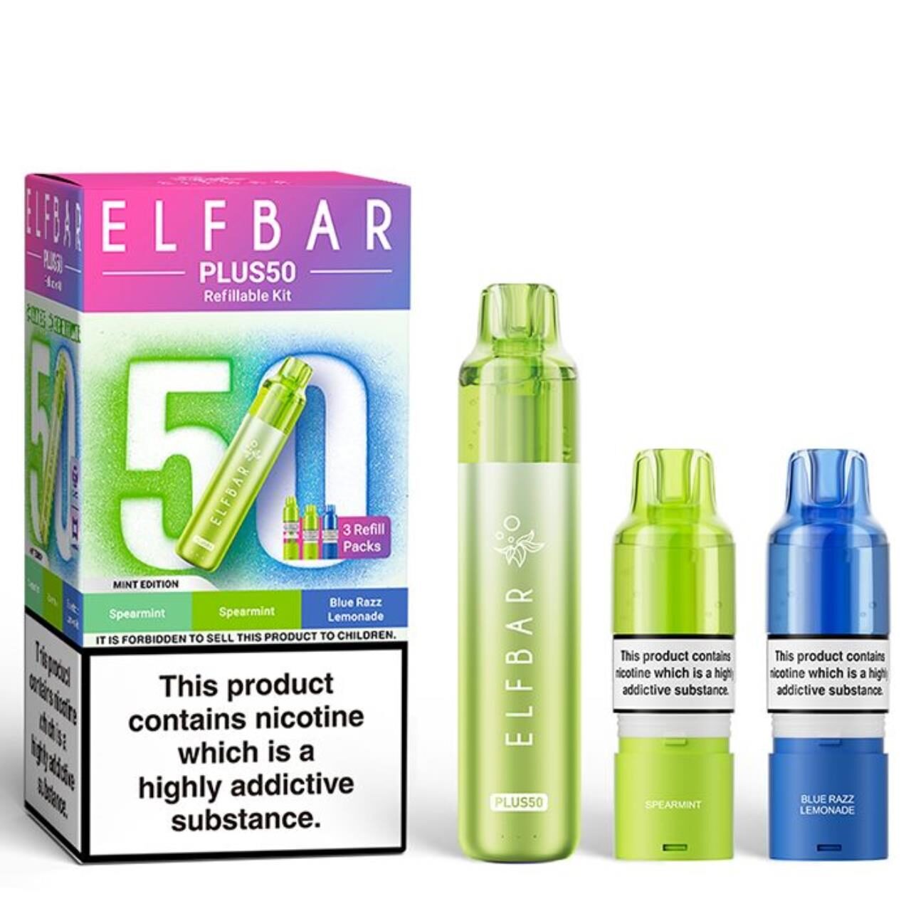 ELFBAR Plus50  Starter Kit - Mint  Edition