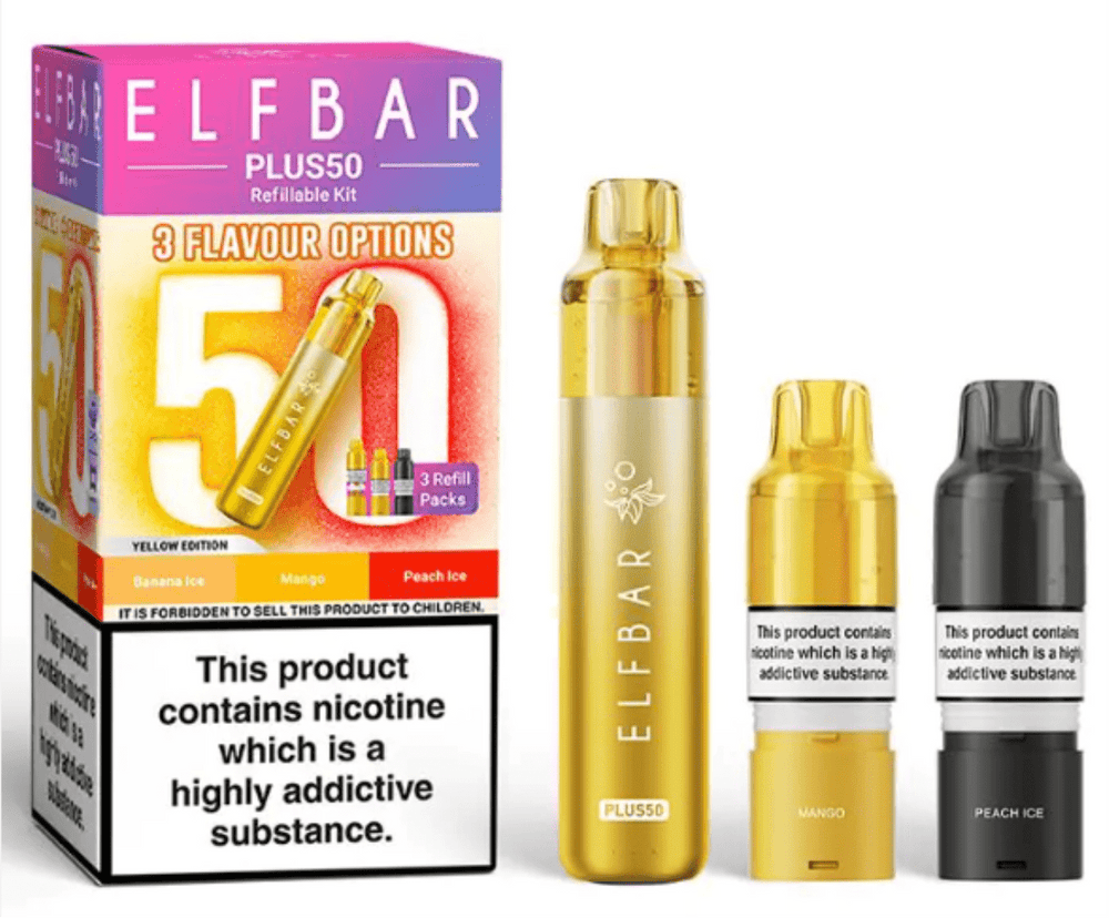 ELFBAR Plus50  Starter Kit - Yellow  Edition