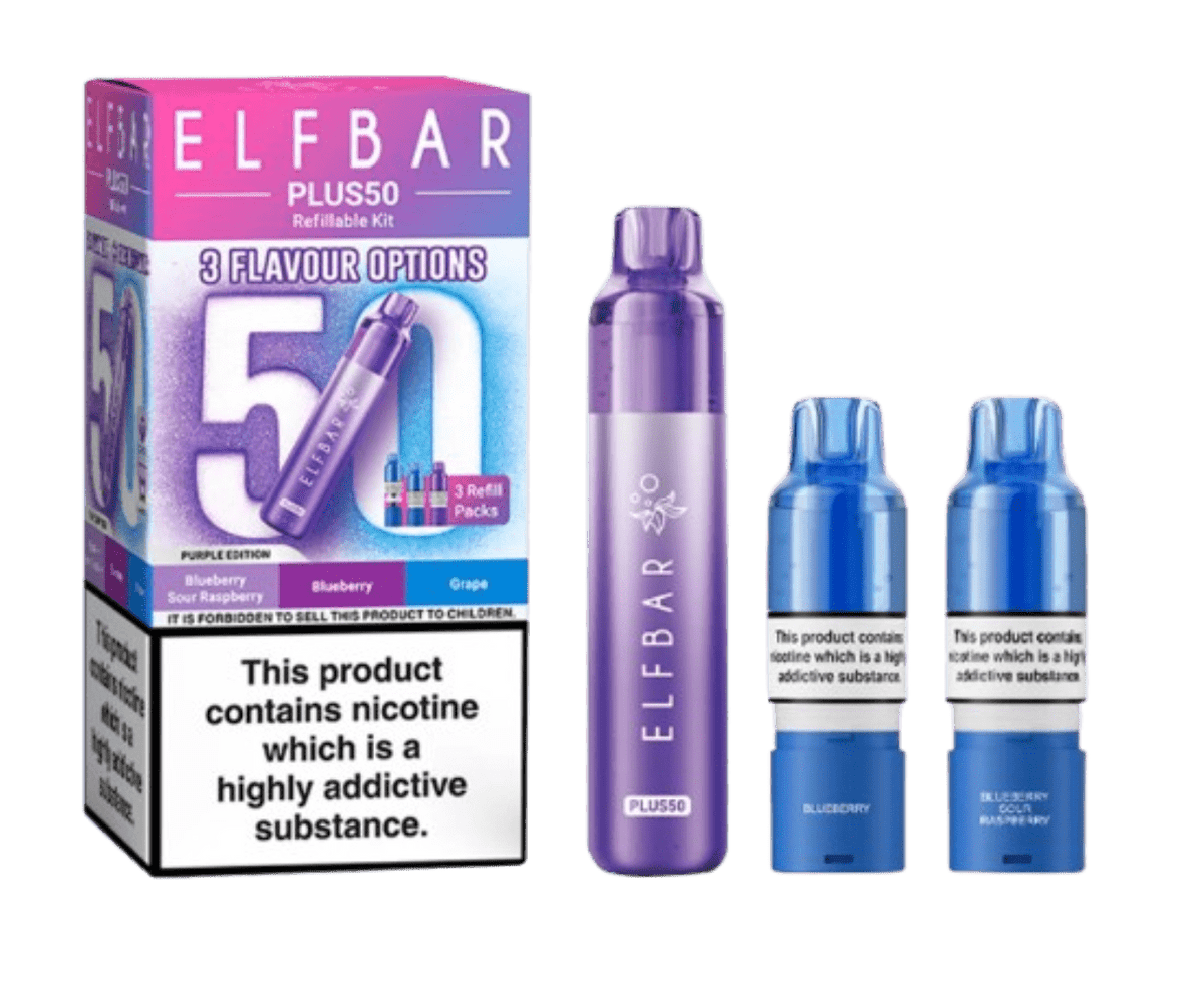 ELFBAR Plus50  Starter Kit - Purple  Edition