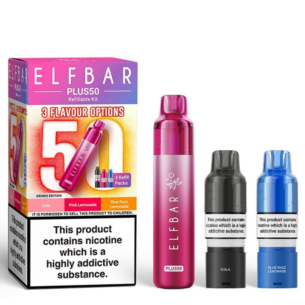 ELFBAR Plus50  Starter Kit - Drinks  Edition