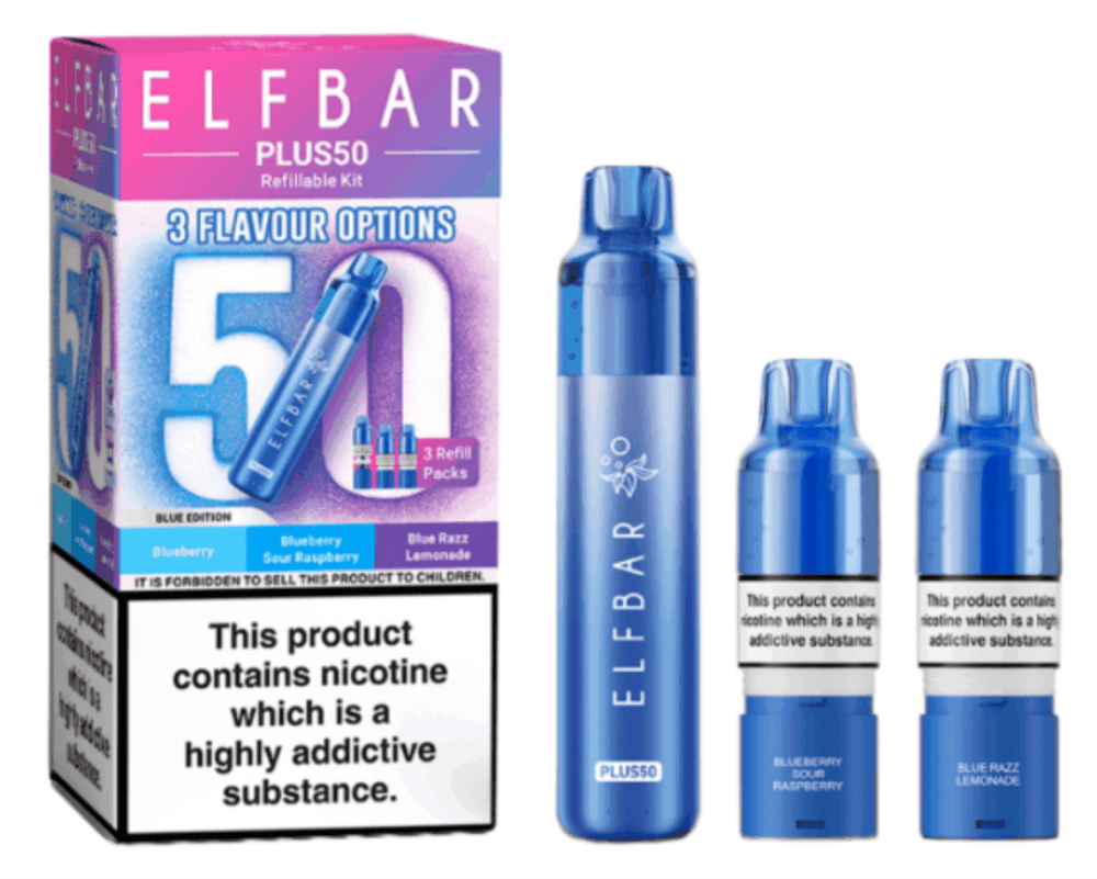 ELFBAR Plus50  Starter Kit - Blue  Edition