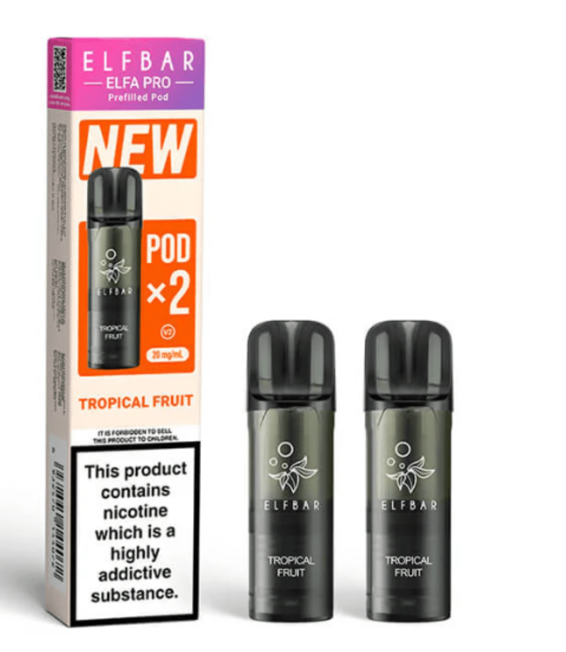 ELFBAR ELFA Kit Pro V2 2ml Pods 20mg - Tropical Fruit 10 Stk