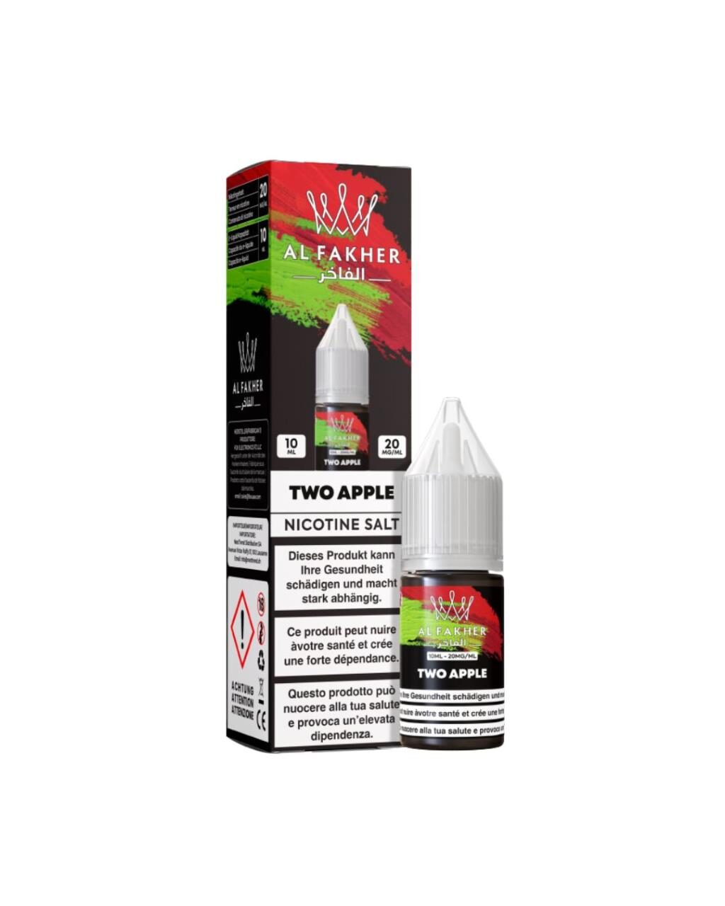 Al Fakher Liquid - Two Apple 10ml (Nikotinsatz 20mg)