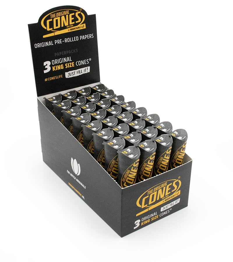 Cones - King Size - Box - 32 x 3 Stück