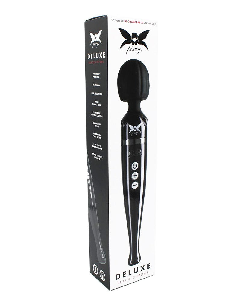 2: Pixey Deluxe Rechargeable Wand - Schwarz