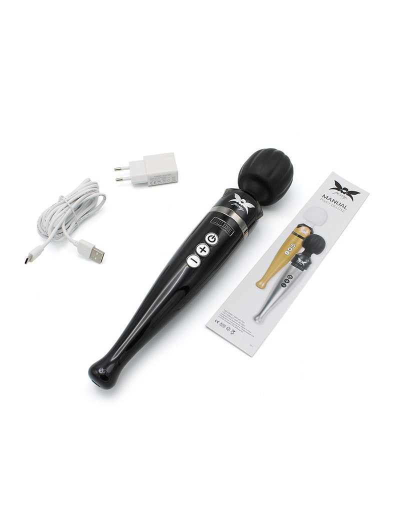 Pixey Deluxe Rechargeable Wand - Schwarz