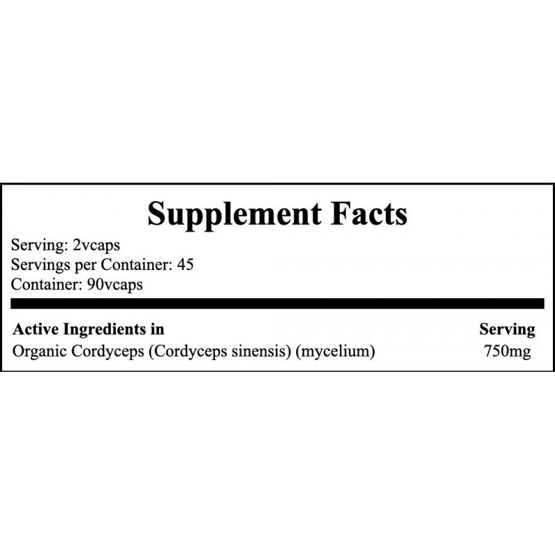 Cordyceps 750mg - 90veg caps. x12