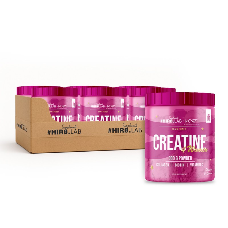 Creatine 4 Woman With Collagen - 300g - Lemon Orange x12