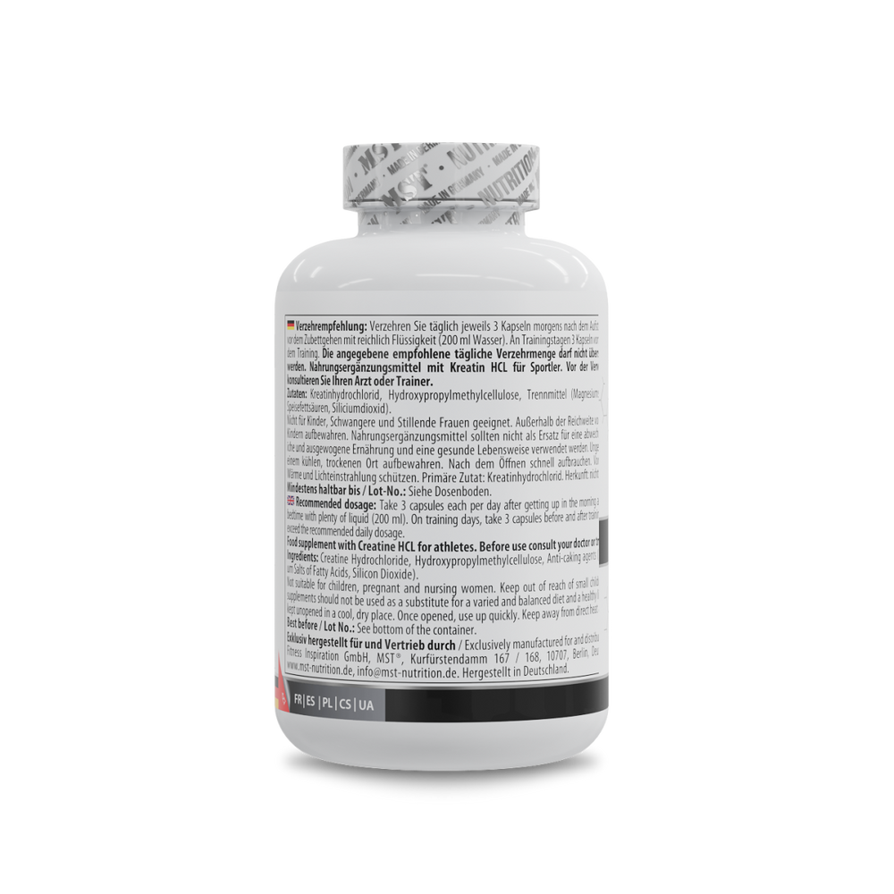 Creatine HCL 180 Kapseln