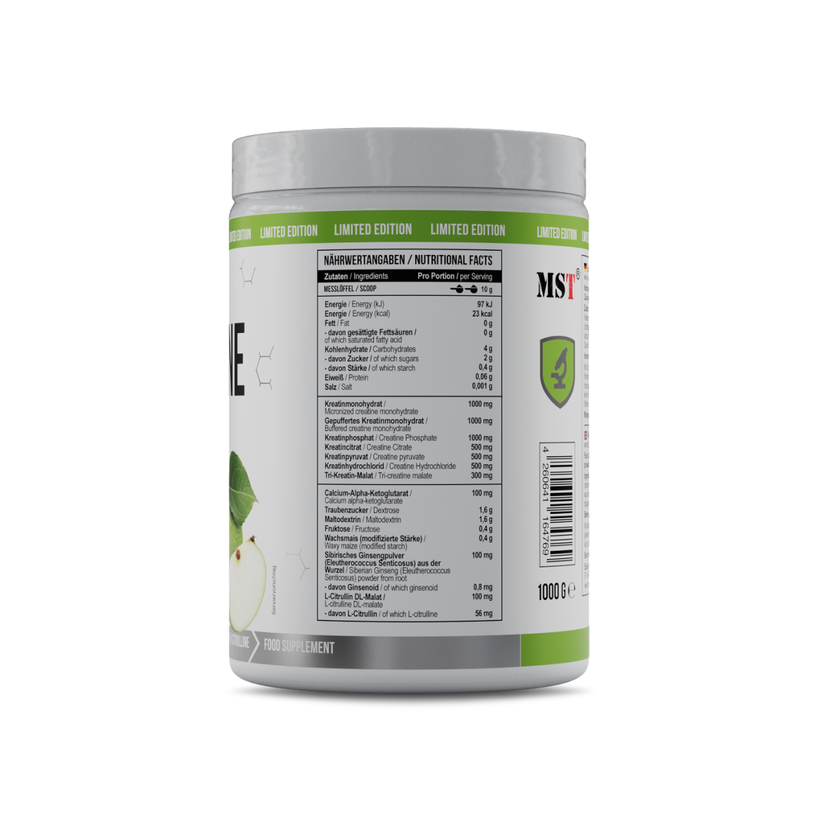 Creatine Kick 1000 g Green Apple
